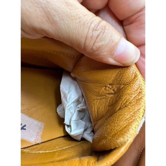 Hermes Women SIZE EU 37 US 6.5 Quick Sneakers Low Shoes Flat Leather Orange - Picture 11 of 12